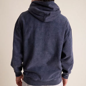 Sweat-shirts à capuche pour hommes en coton 100% de qualité supérieure, lavés, style streetwear, respirants, épais, avec impression en relief, effet délavé - Product Image 5
