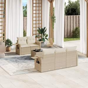 Set Divano da Giardino Beige - Product Image 1