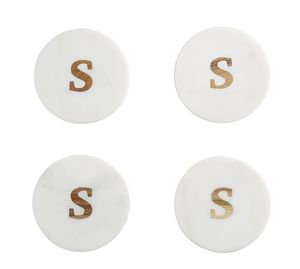 latest Quality Design <b>Marble</b> <b>Coaster</b> With Brass Strip Stone <b>Coaster</b> With Brass Mats & Pads At very best selling Price - Product Image 2