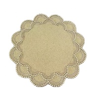 Perles de verre de taille et couleur personnalisées, design moderne écologique, sets de table pour la maison, l'hôtel, le restaurant, emballage en carton direct