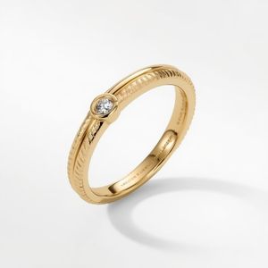 แหวนเพชรทองคำแท้ 14K ชุบโรเดียม ดีไซน์หรูหรา แรงบันดาลใจจากภูเขา ของขวัญแต่งงานสำหรับผู้หญิง เครื่องประดับคุณภาพสูงที่ยั่งยืน ผู้ผลิต OEM - Product Image 3