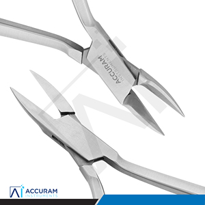 Coupe-ongles professionnel Accuram pour doigts et orteils, pince à cuticules, coupe-ongles à mâchoires affûtées en acier inoxydable, podologie, manucure, pédicure - Product Image 3