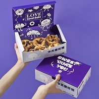 Boîte à dessert personnalisée en carton blanc pour petits gâteaux et pâtisseries, acceptant la personnalisation de la conception et de la taille