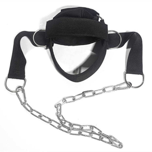 Arnés de Cuello para Levantamiento de Pesas, Entrenamiento de Gimnasio, Culturismo, con Cadena de 32 Pulgadas de Largo, de la Mejor Calidad - Product Image 4