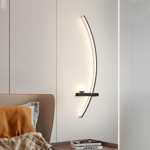Lampada <span class=keywords><strong>da</strong></span> <span class=keywords><strong>Parete</strong></span> LED Moderna e Semplice 55cm 105cm, Illuminazione Decorativa a Striscia Lunga per Camera <span class=keywords><strong>da</strong></span> Letto e <span class=keywords><strong>Soggiorno</strong></span> - Product Image 3