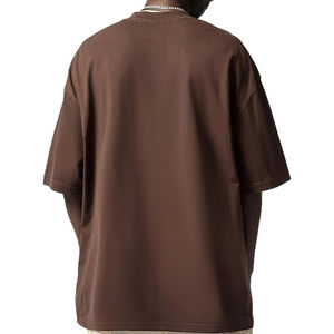 Camiseta Deportiva Extra Grande Personalizada para Hombre, de Algodón Elástico, Lisa, para Entrenamiento, 100% Algodón, Transpirable, con Cuello Redondo Corto - Product Image 3