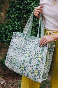 Sac fourre-tout en coton 280g Advik imprimé à la main/numériquement pour femme, écologique, réutilisable, pour le shopping, les voyages, la plage, utilitaire, intérieur/extérieur - Product Image 3