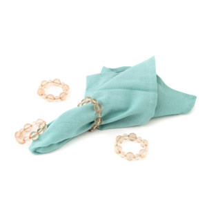 Vente chaude À La Main Fantaisie De Noël Serviette Anneau Élégant Étincelle Perle Conception Papier Matériel pour Une Utilisation De Table Usine En Gros - Product Image 3