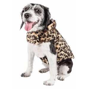 Lussuoso Cappotto per Cani in Pelliccia di Visone con Motivo Ghepardo, Giacca di Design Ravissante per Animali Domestici - Product Image 2