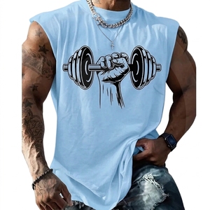 Gym Wear Running <b>Mens</b> Sleeveless Muscle Training Vest tank Top Quick Dry Breathable Workout Gym tank Top <b>Men</b> - Product Image 2