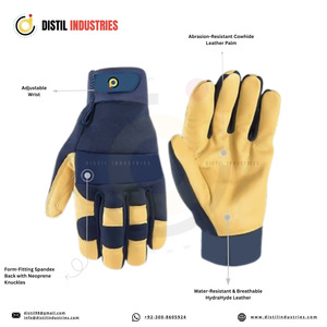 Gants de travail tactiques professionnels en PU, doux, confortables et sécurisés, pour mécaniciens et activités de plein air, protection des mains jusqu'au poignet, vente en gros, personnalisables - Product Image 3