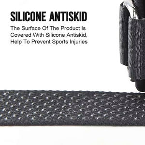 Sangles de musculation personnalisées avec logo, en coton, cuir et polyester, légères, confortables, réglables, durables, de haute qualité - Product Image 3