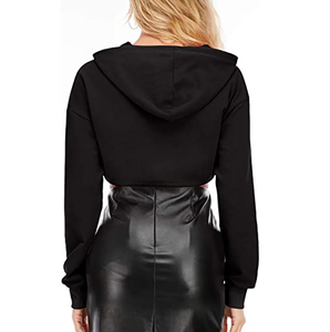 เสื้อฮู้ดโอเวอร์ไซส์ขายดีสำหรับผู้หญิง สไตล์สตรีทแวร์ ผ้ากำมะหยี่ แขนยาว คุณภาพสูง เสื้อกันหนาว พิมพ์ลายตามสั่ง ผ้าฝ้าย 100% สีพื้น - Product Image 6