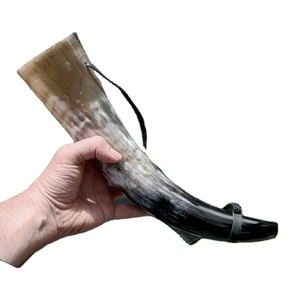 Personalizable respetuoso con el medio ambiente hecho a mano estilo vikingo tallado cuerno pulido Animal diseño cerveza náutico tallado a mano artesanías naturales - Product Image 5