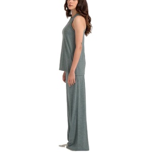 High Quality 100% Cotton Casual Solid O-Neck <b>Women's</b> Tank Top Sleeveless Quick Dry <b>Singlet</b> Breathable Seamless Front Outwear - Product Image 4
