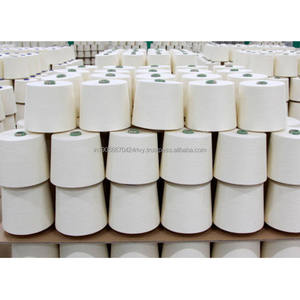 Hilo de algodón 100% Hilo de algodón blanco para tejer Hilo de algodón de alta calidad Cuenta de 8 a 60 años - Product Image 1