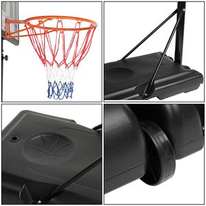 Canestri da Basket Regolabili in Altezza per Esterni 7-10 Piedi con Tabellone in Vetro Temperato e Telaio in Acciaio per Adulti e Adolescenti - Product Image 4