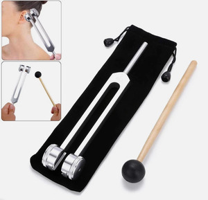 ส้อมเสียงบำบัด 128Hz พร้อมค้อนซิลิโคน เครื่องดนตรีบำบัดด้วยเสียง - Product Image 1