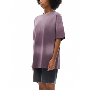 Camiseta de Alta Calidad para Hombre, Diseño Moderno, Color Negro Lavado, Estilo Hip Hop, Camisetas de Algodón Grueso, Camisetas con Estampado Gráfico para Mujer - Product Image 2