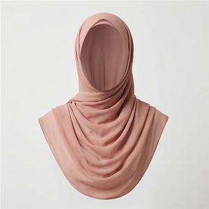 Pañuelo Hijab Transpirable Ligero de Rayón Modal y Bambú con Gorro, Conjunto de Material de Alta Calidad con Gorro Interior de Bambú Suave - Product Image 1