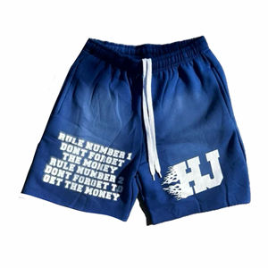 Pantalones Cortos Deportivos de Verano para Hombre, Estilo Americano, Casuales, Holgados, con Patrón Bordado, Cierre Elástico en la Cintura - Product Image 3