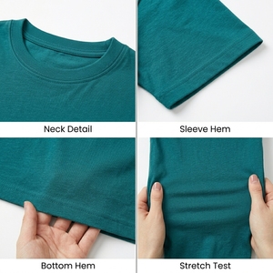 Women T-Shirt Boxy Fit Short Sleeve 100% Cotton Casual Streetwear Wholesale Custom Logo OEM Service Breathable Soft - Product Image 6