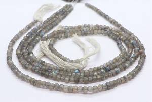 ลูกปัดลาบราดอไรต์ทรงรอนเดลเหลี่ยมเพชรพลอยขนาด 4 มม. สีฟ้าประกายสวยงาม ลูกปัดลาบราดอไรต์ทรงรอนเดลขนาด 12 นิ้ว ลาบราดอไรต์ทรงรอนเดลธรรมชาติ - Product Image 6