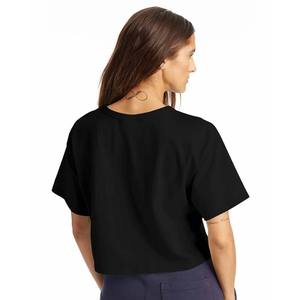 Camiseta Corta para Mujer, para Usar en Verano, Informal, de Secado Rápido, Estilo Urbano, de Algodón, Top Corto para Mujer - Product Image 2