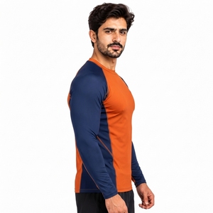 T-shirt de compression athlétique à manches longues pour hommes, idéal pour la gym, l'entraînement, le fitness, la course, le cyclisme et le surf - Product Image 3