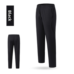 PHANTOM IMPEX Pantalon de survêtement pour homme en Spandex/Nylon noir, taille élastique avec cordon de serrage, respirant, séchage rapide, léger, décontracté - Product Image 2