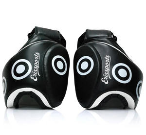 Protector de Muslos de Cuero PU Duradero con Alta Elasticidad y Correas Ajustables para Entrenamiento de Kickboxing, MMA y Artes Marciales - Product Image 2