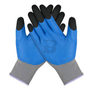 High Quality Safety Rubber Hand Protective Wholesale Latex Coated <b>Gloves</b> for Work Construction - Product Image 1