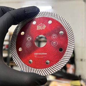 Disque de coupe diamanté HGP de haute qualité 105 mm, super fin, à bord turbo, pour granit, marbre et céramique dure - Product Image 4