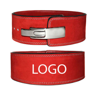 Custom Made 13mm Heavy Duty Leather Gym Lever Belt Strong for <b>Weight</b> Lifting <b>Training</b> Plus Size with Custom Logo - Product Image 2