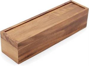 FAIZA CRAFT FC-6041 Boîte à thé carrée en bois laqué de qualité supérieure, 5 compartiments, organisateur de sachets de thé, rangement en bois de style européen - Product Image 2