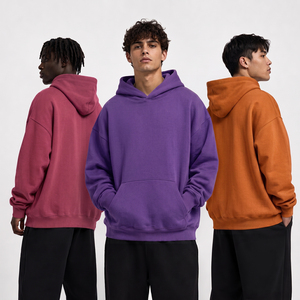 High Quality Unisex Hoodies Plus Size Men's <b>Pullover</b> Drop Shoulder Hoodie Puff Print Custom Printing Plain Blank <b>Jumper</b> Hoodies - Product Image 5