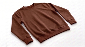 เสื้อสเวตเชิ้ตคอกลมสีน้ำตาลสำหรับผู้ชาย ผ้าฝ้ายถัก 100% ทรงปกติ สวมใส่สบาย สีพื้น แขนยาว เหมาะสำหรับใส่ในฤดูใบไม้ร่วง - Product Image 4