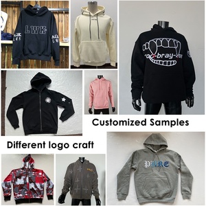 เสื้อฮู้ดเปล่าแบบมีฮู้ด สกรีนโลโก้ได้ ผ้าหนา ทรงโอเวอร์ไซส์ ไหล่ตก เสื้อฮู้ดผู้ชาย สไตล์สตรีทแวร์ - Product Image 5