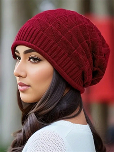Bonnet de ski en acrylique tricoté unisexe personnalisé OEM, coupe-vent, avec logo brodé, couleur unie, haute extensibilité, pour l'hiver - Product Image 4