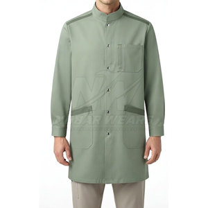 Blouse de travail de laboratoire sur mesure avec boutons-pression sur le devant, manches longues confortables, plusieurs poches et une coupe raffinée - Product Image 5