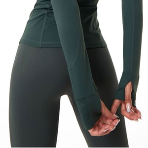 Conjunto de Yoga para Mujer, Ropa Deportiva Femenina, Traje de Fitness para Correr, Reversible, Sólido, Tallas Grandes, 2 Piezas, Cintura Delantera - Product Image 5