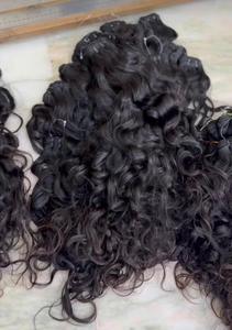 Cuticles Aligned Natural Curly Raw Machine Double Weft <b>Cheap</b> Remy Grade Virgin Indian Human Hair Single Donor Hair <b>Extensions</b> - Product Image 4