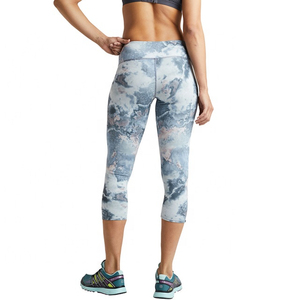 Women's Capri Sports Pants 3/4 Length Cropped Jogger Active <b>Stretch</b> Breathable Spandex/Polyester Running Athletic Casual Workout - Product Image 2