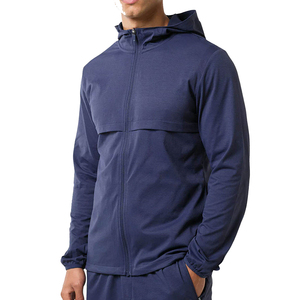 <b>Men's</b> Solid <b>Grey</b> Zip Up Hoodie Fleece Pullover <b>Sweatshirt</b> With Kangaroo Pocket - Product Image 3