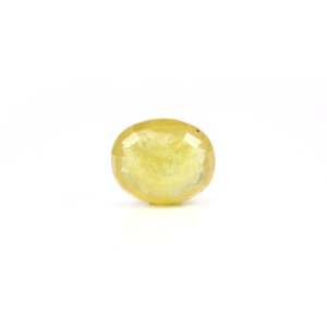 Loose 7.2 Carat Oval Cut Yellow Sapphire Gemstone for Fine Jewelry - Product Image 2