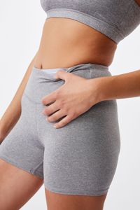Conjunto Deportivo de Punto para Mujer, Top Corto y Pantalones Cortos por Encima de la Rodilla, Color Sólido, Transpirable, para Gimnasio, Yoga - Product Image 6