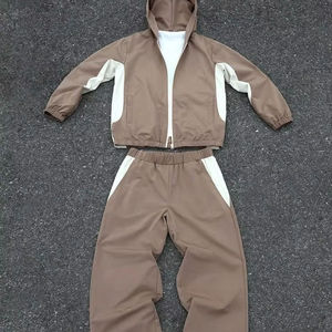 Ensemble de survêtement coupe-vent personnalisé OEM, deux pièces, veste zippée, survêtement de jogging, veste coupe-vent en nylon, survêtement pour homme - Product Image 1