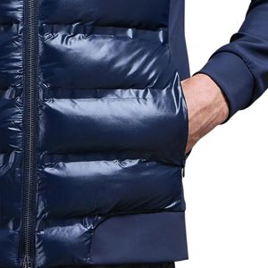 Men's Winter Hybrid Quilted Jacket High Funnel Neck Lightweight Padded Outdoor <b>Coat</b> Warm Technical Fabric Casual Wind Resistant - Product Image 6