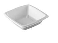 Bol à soupe jetable en bagasse 150 ml, gobelets carrés biodégradables Dona 5 oz, petits bols de service pour traiteur et fêtes, 105 mm de long, 28 mm