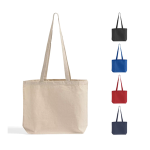 Everyday Natural Recycled Cotton Gusset Tote <b>Bag</b> <b>Plain</b> Reusable Shopping Carry <b>Bag</b> Custom Logo Wholesale Promotional <b>Gift</b> <b>Bag</b> - Product Image 4